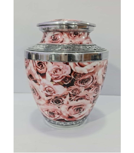 Urna de cremación de aluminio con bandera americana, urna laca transparente recubierta de esmalte, calidad prémium, las cenizas funerarias más vendidas - Product Image 6
