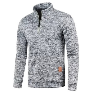 Sudadera Deportiva Unisex con Cierre de 1/4, Tejido Elástico que Absorbe la Humedad, Corte Regular, Ropa Deportiva OEM ODM, Bordada de Verano - Product Image 2