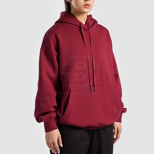Sweats à capuche décontractés d'hiver légers en coton/polyester pour femmes avec logo personnalisé-Service OEM de haute qualité - Product Image 3