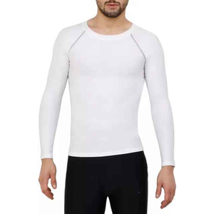 T-shirt de compression à manches longues pour hommes, vêtements de sport respirants, grande taille pour la course à pied, le jogging - Product Image 1
