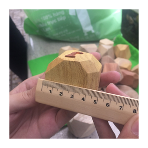 Jouet d'équilibre Montessori en bois durable fait à la main/Pierres à empiler en bois naturel pour la créativité des enfants/Roche en bois par 99G - Product Image 2