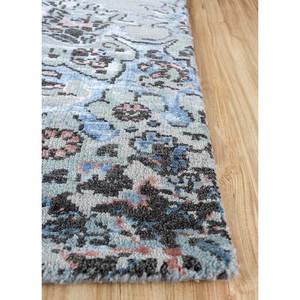 Alfombras de Lana y Seda de Bambú Anudadas a Mano, Color Azul del Extremo Oriente, con Patrón Abstracto de Medallón, para Hogar, Dormitorio, Pasillo, Rectangulares, Viscosa LRB(1678) - Product Image 4