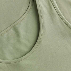 Logo personnalisé coton hommes côtelé débardeurs serré tricoté doux entraînement débardeur avec conception personnalisée impression hauts pour garçons - Product Image 2