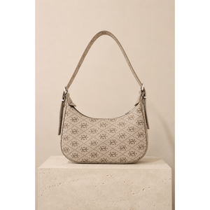 Bolso Baguette Beige con Cierre, para Mano y Hombro, Accesorios de Ropa - Product Image 1