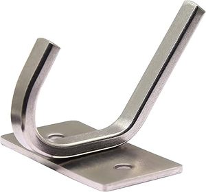 Great Home Storage & Organisation Heavy Duty Stainless Steel Hooks <b>Rail</b> Coat <b>Rack</b> for Bedroom Bathroom Foyer Hallways - Product Image 1