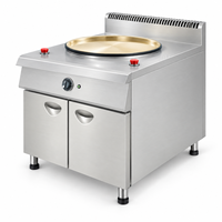 Four à Shengjian électrique commercial rotatif avec armoire, en acier inoxydable, pour la cuisson de pains frits, idéal pour les restaurants de snacks