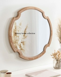 Montaje en pared listo para colgar Marco de espejo de madera hecho a mano ideal para el hogar pasillo baño o dormitorio estilo - Product Image 3