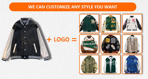 New American Retro Y2K Street Baseball Uniform Male Jacket Stand Customizable High Quality <b>Hip</b>-Hop Flocking Embroidery Casual - Product Image 4