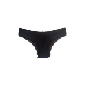 Bragas de Bikini de encaje de elastano de algodón de tiro alto para mujer de la mejor calidad estampado Floral romántico Sexy cintura láser sin costuras tejido Normal - Product Image 1