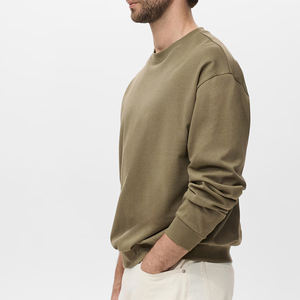 Sweat-shirt pour homme à manches longues, design décontracté, service OEM, prix de gros, logo et design personnalisés, prix bas, couleur unie, 2026 - Product Image 3