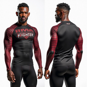 เสื้อรัดรูปแขนยาวแบบเต็มตัวสำหรับ MMA Anti Anti UV เสื้อสไตล์กิโมโน Jitsu - Product Image 6