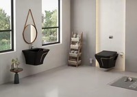 WC mural en céramique blanche de luxe de style européen avec réservoir encastré pour lavabo Jomoo
