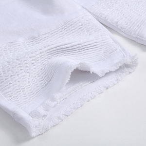 Nuevos pantalones cortos de verano al por mayor para hombres y pantalones cortos de mezclilla de manga corta con logotipo personalizado de moda para la venta en línea - Product Image 2