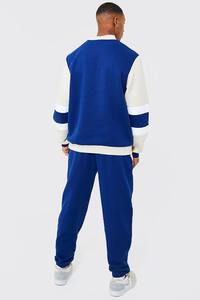 Chándal polar de algodón de alta calidad personalizado último diseño de invierno bloque de color chándal con logotipo - Product Image 2