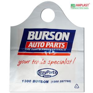 Wholesale HDPE Wave Top Plastic Shopping <b>Bags</b> With Customized Logo Nice Design for <b>Small</b> Businesses Vietnam Supplier - Product Image 6