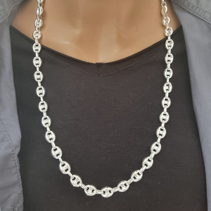 Collier en grains de café 925 argent Sterling Offre Spéciale pour hommes et femmes, bijoux unisexe, chaîne à maillons, vente en gros, bijoux tendance pour hommes - Product Image 5