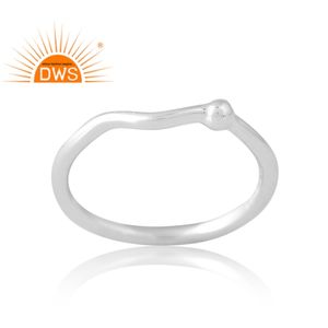 Nuevo diseño 925 anillo de banda de avión de boda de plata joyería personalizada para mujer regalo para ella - Product Image 1