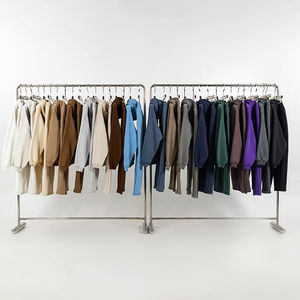 Ensemble sweat-shirt et pantalon de survêtement unisexe en polaire polaire lourd de 350 g/m², de qualité supérieure et à prix de gros, avec logo personnalisé - Product Image 6