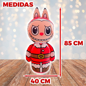 Labubu Statuetta Gonfiabile di Babbo Natale con Luci LED RGB e Giocattolo - Product Image 3