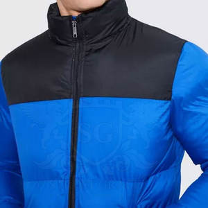 Veste matelassée personnalisée de haute qualité pour hommes avec manches longues et col à capuche vêtements d'hiver produit fini prix de gros - Product Image 3