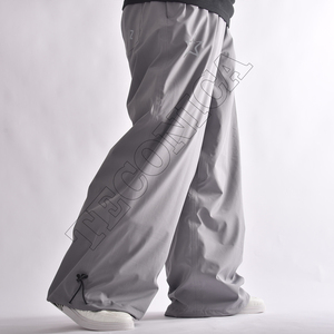 2025 gris pantalon de ski à jambes larges pantalon de neige imperméable avec doublure chaude en polaire évents poches zippées et coupe réglable - Product Image 3