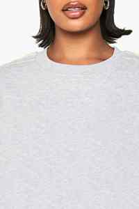 New Arrival Women's Anti-Pilling Knitted <b>Long</b> <b>Sweatshirt</b> Solid Colour Drop Shoulder Breathable Hip Hop Winter Lightweight Custom - Product Image 3