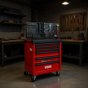 Gabinete con Ruedas Usag Start con Surtido de Mantenimiento 495 PM (154 Piezas) Juego de Herramientas para Uso Profesional - Product Image 3