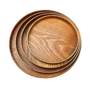 Food Serving Wooden Platters Tableware Food Server Dish Salad Platter Serving <b>Tray</b> and Cookie Platter for <b>All</b> Events Server <b>Tray</b> - Product Image 6