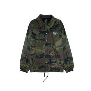 Blouson Coach Homme Grande Taille Camouflage avec Bordure, en Toile Respirante de Haute Qualité, à Capuche et Fermeture Éclair, Style Hip-Hop pour l'Automne - Product Image 1