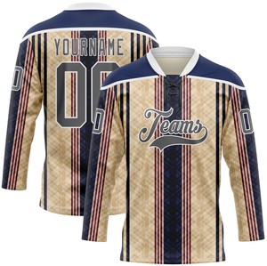 Maillot de hockey sur glace personnalisé avec nom et numéro - 100% polyester, séchage rapide, antibactérien, nom et numéros d'équipe personnalisés, unisexe, adulte - Product Image 3