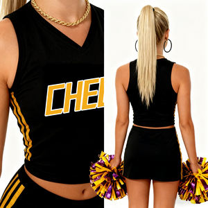 Uniforme de Animadoras Juvenil de Último Diseño, Precio de Fábrica, Disfraces para Mujeres Adultas, 100% Poliéster, Venta al Por Mayor - Product Image 5