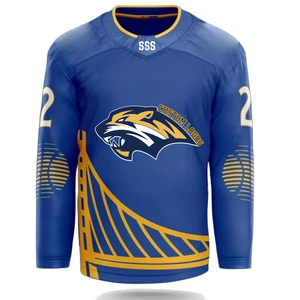 Wholesale Custom Logo 100% Polyester High Quality Adult <b>Ice</b> Hockey Jersey Sets Custom Team Name Digital Print Quick Dry - Product Image 2