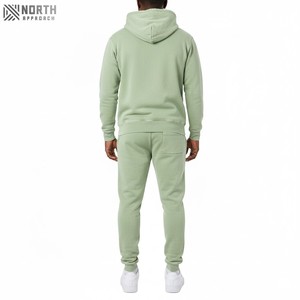 Conjunto de pantalones de chándal y Sudadera con capucha de algodón de gran tamaño Unisex de alta calidad para hombre, Jersey transpirable, chándal con estampado de pantalla para hombre de lujo - Product Image 2