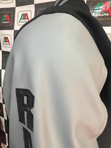 Veste en laine lourde de haute qualité pour hommes avec manches en cuir de vache et col montant à boutons en acier-Style premium fabriqué au Pakistan - Product Image 4