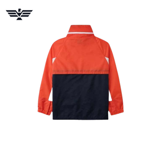 Chaqueta Cortavientos Transpirable con Cuello Alto y Logotipo Personalizado para Hombre, Estilo Urbano, Lona Fina, Invierno, OEM, Cierre de Cremallera, Bolsillos Delanteros - Product Image 4