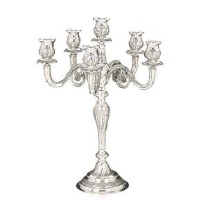 Soporte de vela de 5 brazos de Metal de aluminio con acabado brillante, fiesta de cumpleaños para decoración de tamaño personalizado, uso de portavelas - Product Image 4