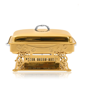 Stainless Steel Golden Chafing Dishes Buffet 1.5/2.0L/3L Buffet Chafing Dish Used <b>Food</b> <b>Warmer</b> Luxury Chafing Dish for Weddings - Product Image 2