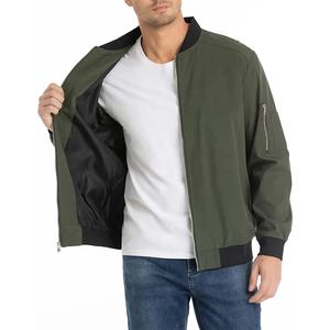 2025 Venta caliente de los hombres de invierno ligero prendas de vestir exteriores de cuello alto Casual moda chaqueta de bombardero para hombres hechos en la industria de Isha - Product Image 4