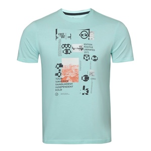 Camiseta Personalizada de Cuello Redondo para Hombre, Diseño Personalizado Impreso, Top Informal y Deportivo Suave, Hecho en Bangladés - Product Image 2