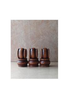 Rond de serviette en bois poli de luxe pour une décoration de table à manger raffinée avec une finition naturelle rustique artisanale - Product Image 3