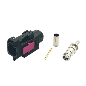 Connecteur Fakra <span class=keywords><strong>femelle</strong></span> noir droit en plastique pour <span class=keywords><strong>antenne</strong></span> radio de voiture, câble RG316 RG174 - Product Image 3