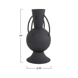 Vase à fleurs décoratif en métal de style victorien pour l'affichage floral élégant dans les intérieurs de maison classiques et la décoration de table - Product Image 6