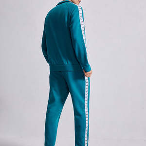 Conjunto Deportivo Personalizado para Hombre, 100% Algodón, Informal, con Cremallera, Estilo Deportivo, con Logotipo Estampado, para Invierno, Gimnasio, Entrenamiento, con Forro Polar - Product Image 2