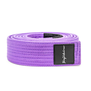 Ceinture de compétition de Jiu-Jitsu brésilien de qualité supérieure, ceinture violette BJJ Pro, double cœur, tissage perlé en coton - Product Image 2
