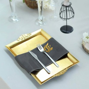 Plateau rectangulaire en métal au design merveilleux Plateau de service en métal doré en laiton de haute qualité Plateaux décoratifs pour la maison et la cuisine - Product Image 4