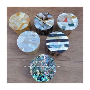 Pierres semi-précieuses naturelles avec marbre cadeau Unique et boîte à bijoux de décoration intérieure - Product Image 1
