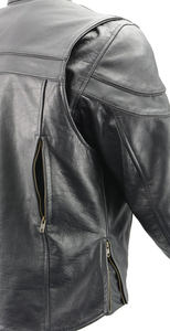 Chaqueta de Motociclista de Cuero de Alta Calidad, Resistente al Viento, Transpirable e Impermeable, Talla Grande para Hombre - Product Image 4