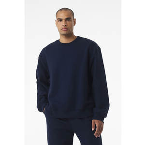 Sudadera de Cuello Redondo Azul Marino con Logotipo Personalizado para Mujer, Bella + Canvas y Tultex, Unisex, Invierno, Felpa Premium con Impresión Digital - Product Image 2