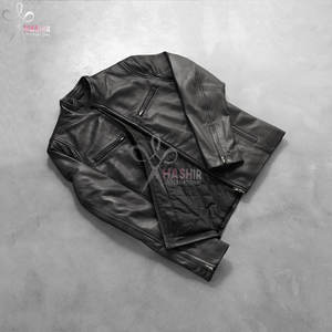 Chaqueta de Motociclista de Cuero PU Negro para Hombre, con Cierre, Estilo Clásico Urbano, Ropa Exterior para Motociclismo - Product Image 6