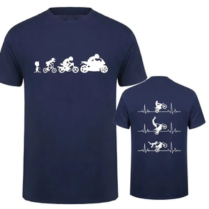 Camiseta de manga corta para hombre, camiseta de gran tamaño con estampado de motocicletas, camiseta para hombre, ropa para hombre - Product Image 3